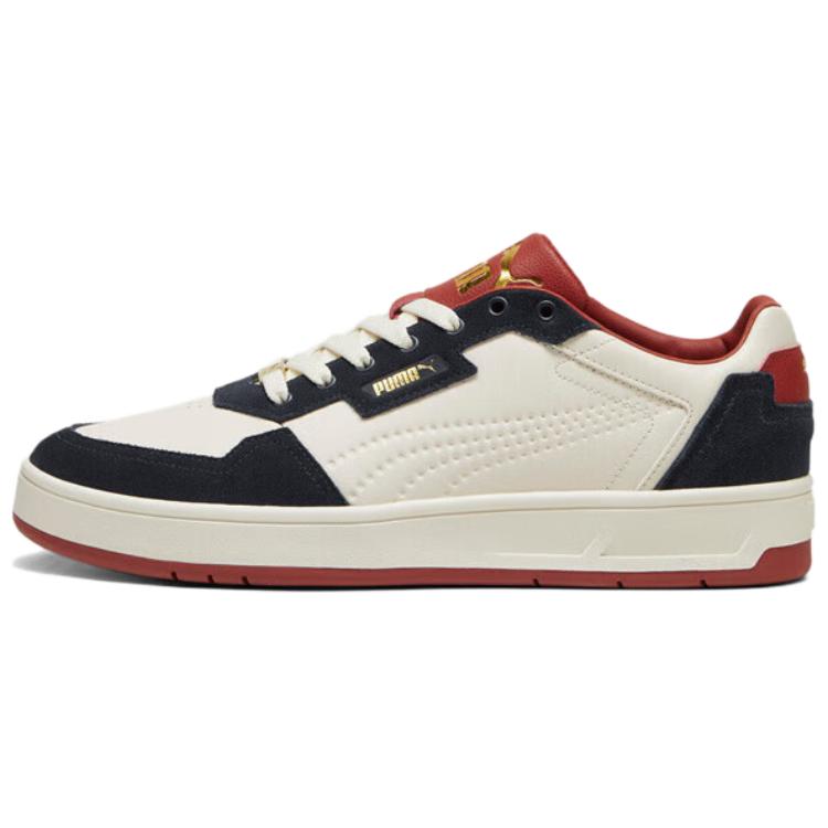 PUMA Low Top Skateboard Shoes Unisex White Marine Blue