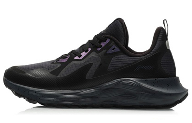 LiNing Cloud Shield Cushioning Anti-Slip And Wear-Resistant Low-Top Running Shoes Men's Black
