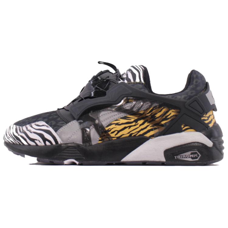 PUMA Disc Blaze Anti-Slip Wear-Resistant Low-Top Casual Running Shoes Unisex Black Silver