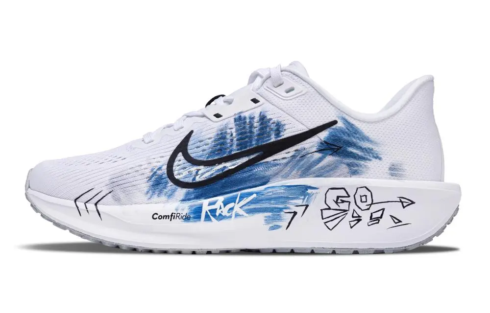Nike Quest 6 Cushioning, Breathable, Lightweight Low top Casual Sprint Running Shoes Unisex Blue White