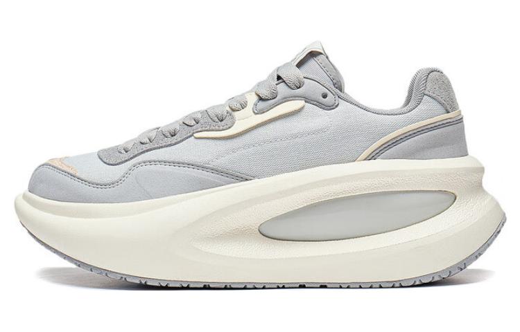 LiNing Yun You Ocra Cushioning Anti-Slip And Wear-Resistant Low-Top Casual Shoes Unisex Ecru