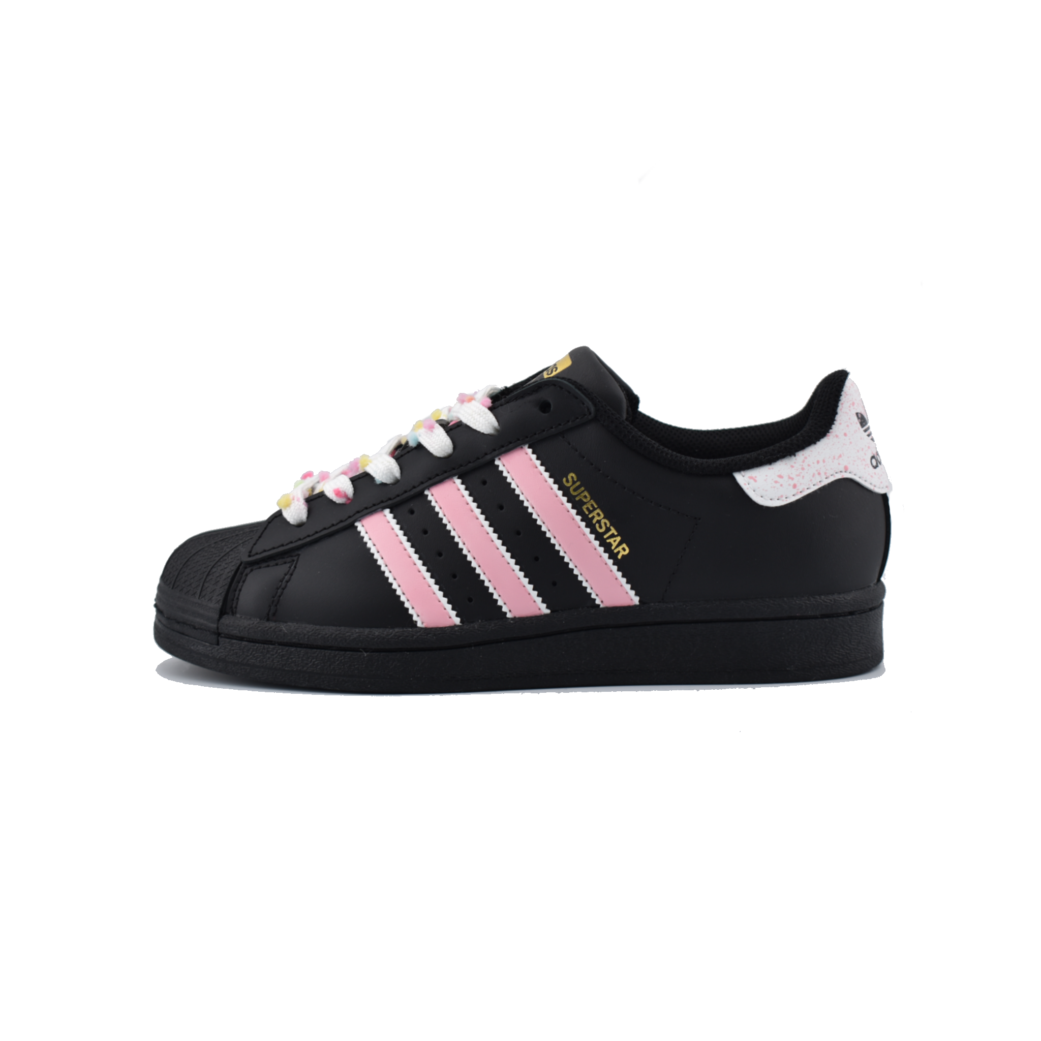 Adidas Originals SUPERSTAR Colorful Sweets Slip-Resistant Low-Top Skateboard Shoes Unisex Black Pink купить в интернет-магазине Yoocart с быстрой доставкой по России.