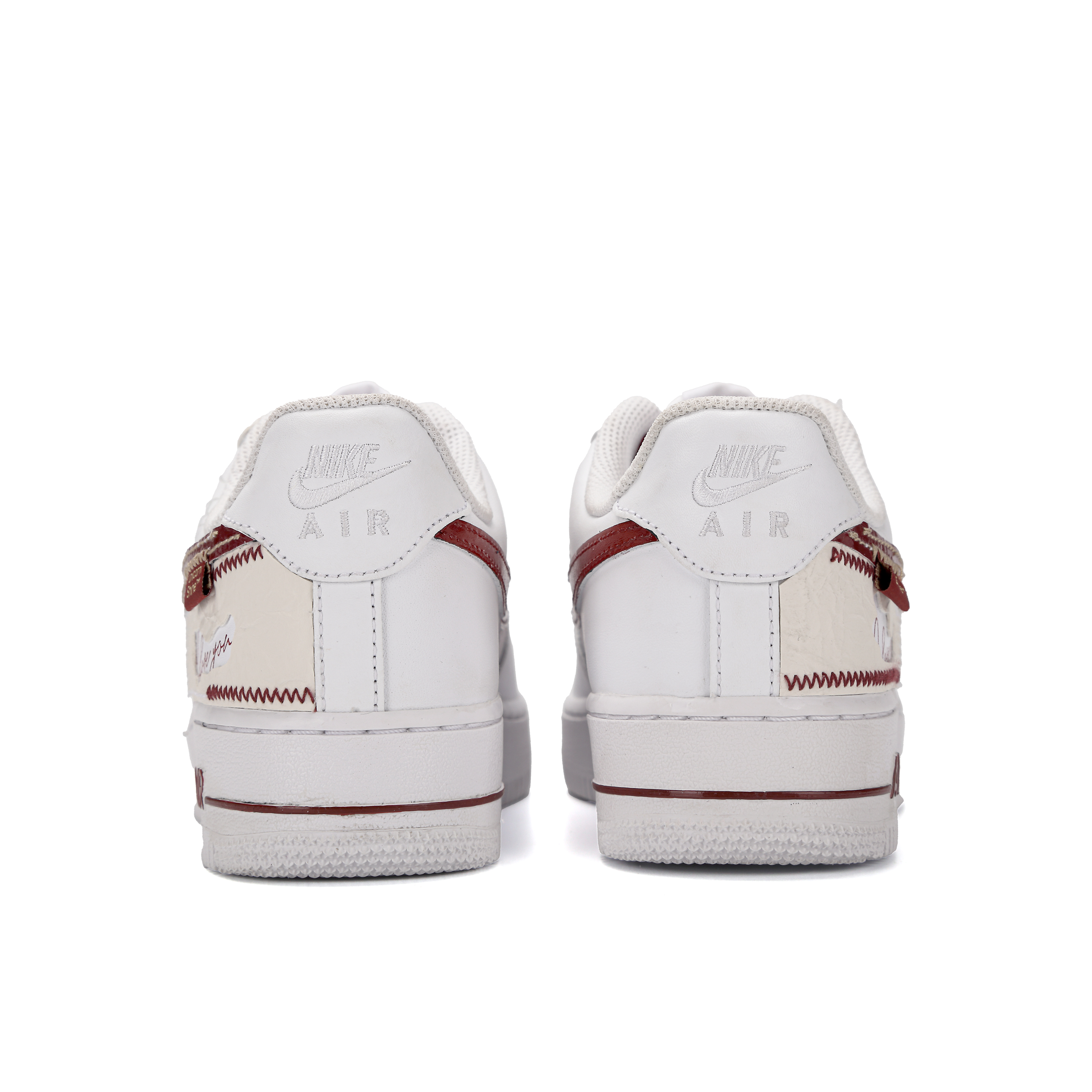 Nike Air Force 1 Paper Is Short And Long Abrasion Resistant Low top Skateboard Shoes Unisex Red White купить в интернет-магазине Yoocart с быстрой доставкой по России.