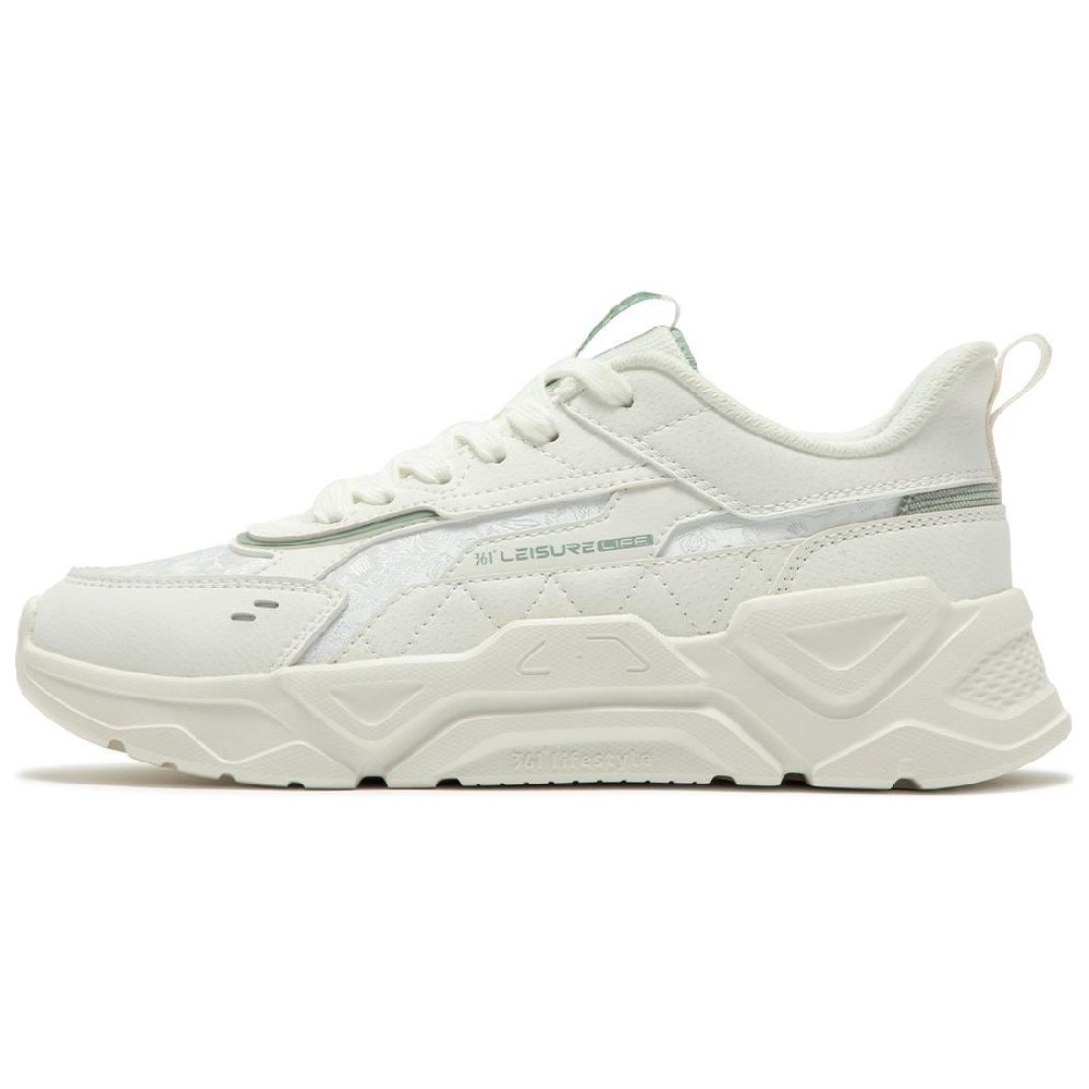 361° Wear resistant And Lightweight Low Top Casual Shoes Women's White Green