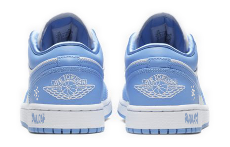 Jordan Air Jordan 1 Vintage Basketball Shoes Women's Low Top Blue/White купить в интернет-магазине Yoocart с быстрой доставкой по России.