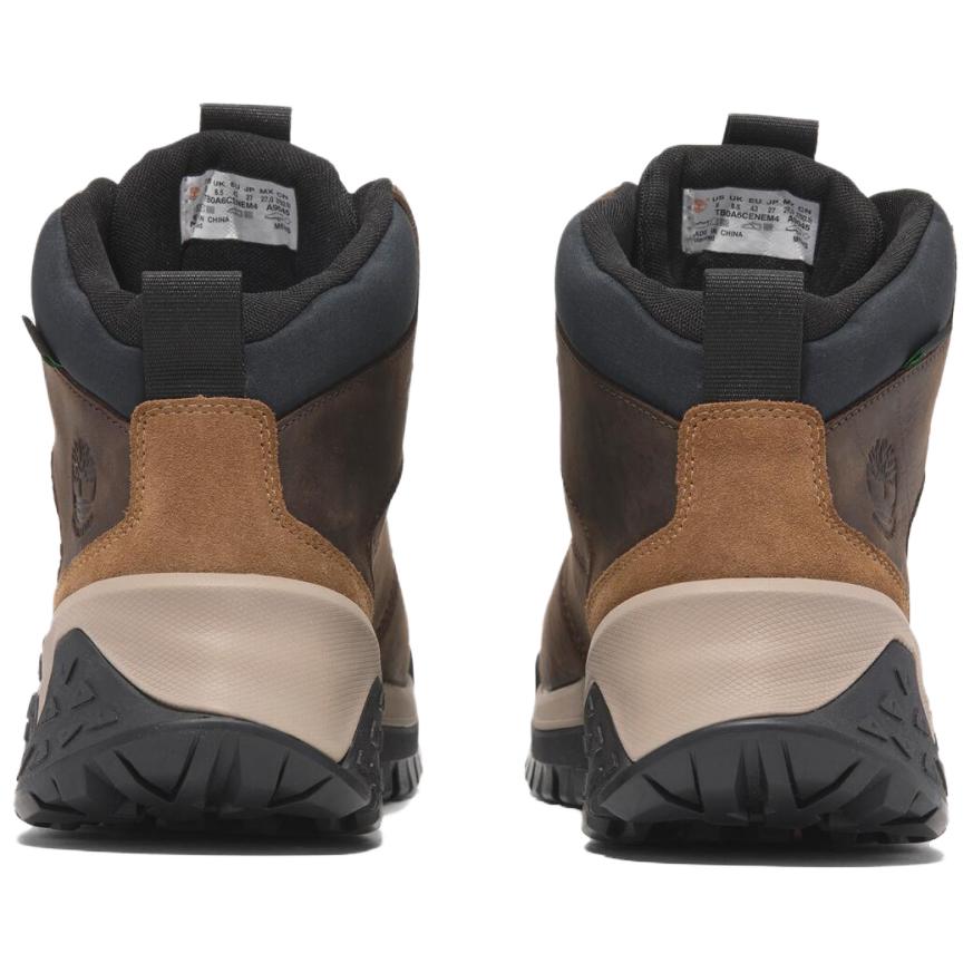 Timberland Anti-Slip Wear-Resistant Mid-Top Trekking Shoes Men's Brown