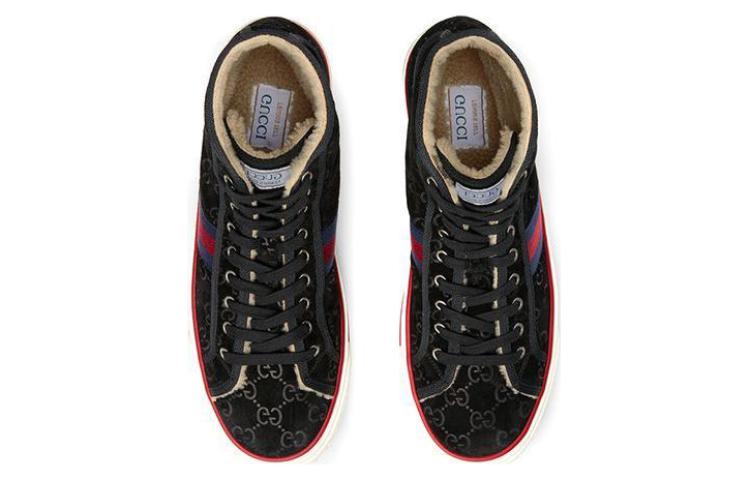GUCCI Tennis 1977 Stylish Skateboarding Shoes Men's Black Red купить в интернет-магазине Yoocart с быстрой доставкой по России.