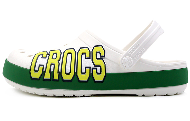 Crocs Sports Slippers Unisex White Yellow Green