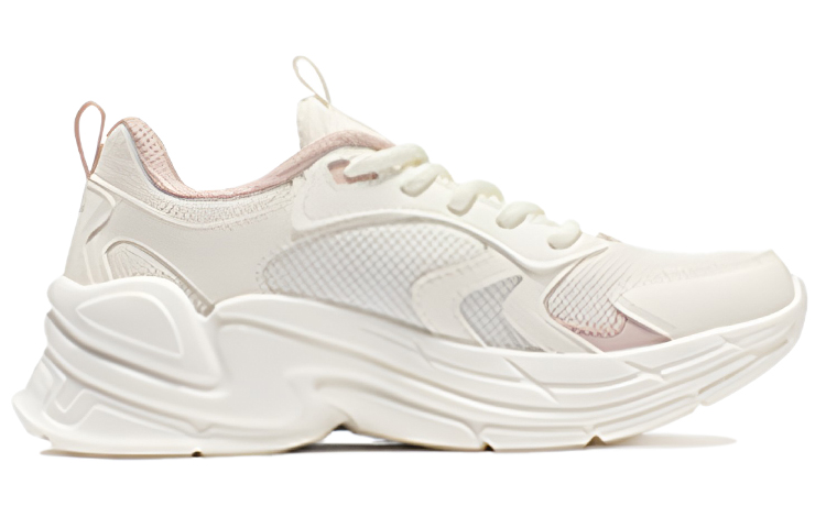 361° Shock Absorbing, Non Slip, Wear Resistant, Breathable And Lightweight Low Top Running Shoes Women's Feather White