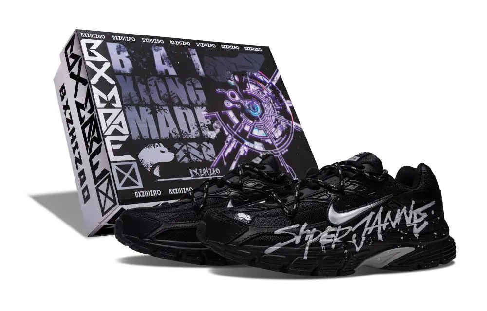 Nike Initiator Abrasion Resistant Low top Running Shoes Men's Black
