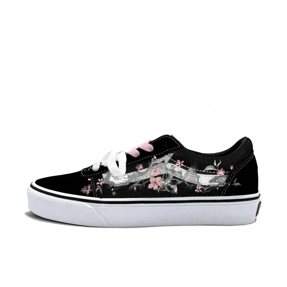 Vans Ward Abrasion Resistant Low top Skateboard Shoes Women's Silver