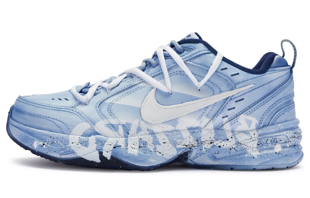 Nike Air Monarch 4 811 Manufacturing, Winter Is Coming Low Top Chunky Sneakers Unisex Blue White