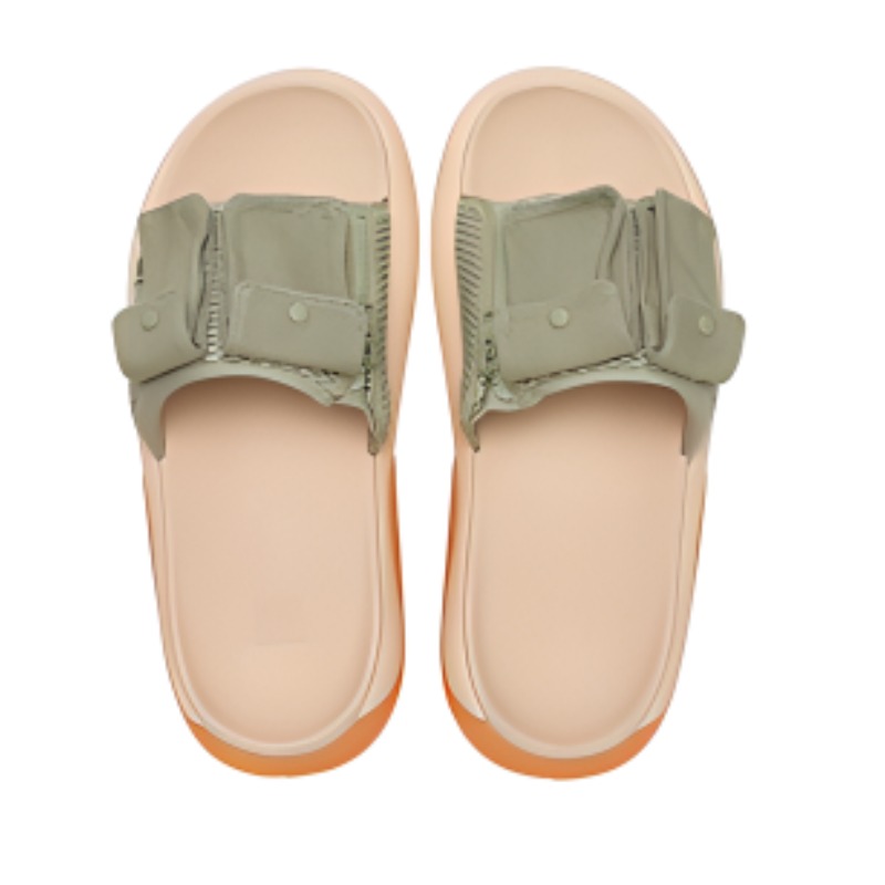 FILA FUSION ZIP UP Quiet Slide Slippers Men's Gray Green Platform купить в интернет-магазине Yoocart с быстрой доставкой по России.
