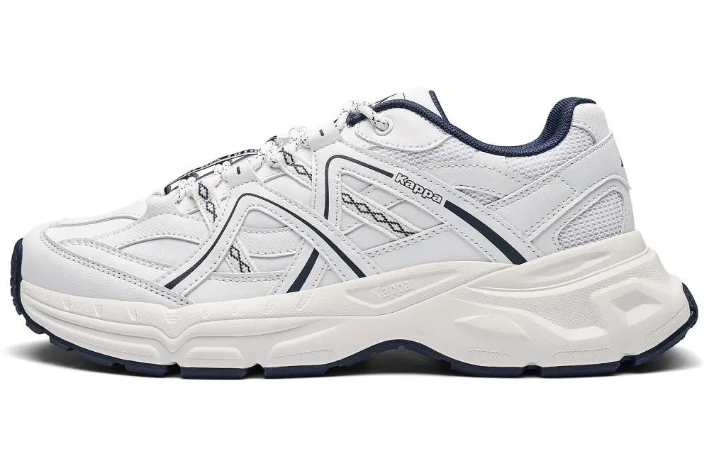 Kappa Urban Sports Breathable Coverage Low top Running Shoes Unisex Classic White