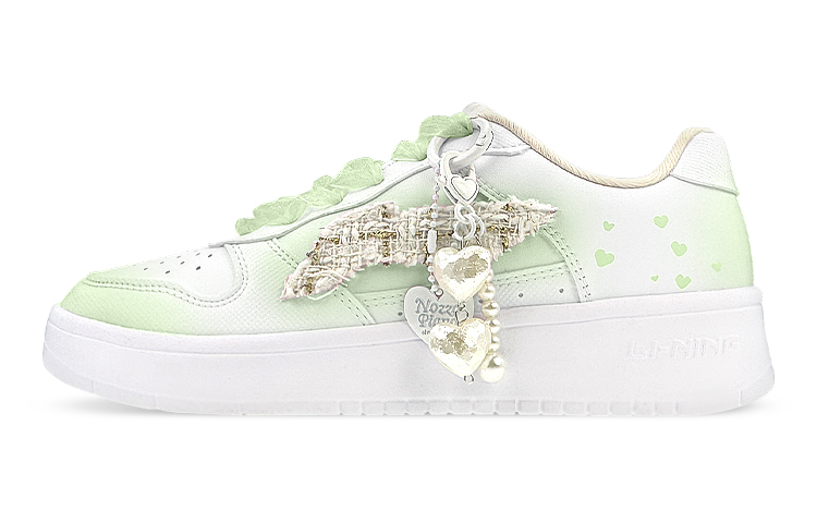 LiNing Sports Life Collection Low-Top Skateboard Shoes Women's Green