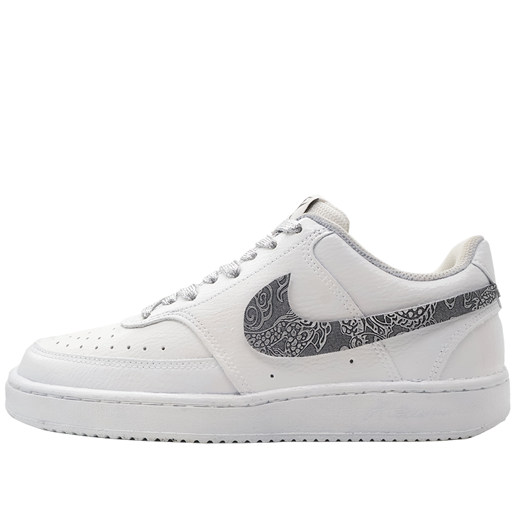Nike Court Vision Secret Silver Dragon Wear-Resistant Low-Top Skateboard Shoes Men's White