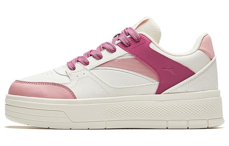 Anta Lightweight Height Increasing Low-Top Skateboard Shoes Women's Pink White