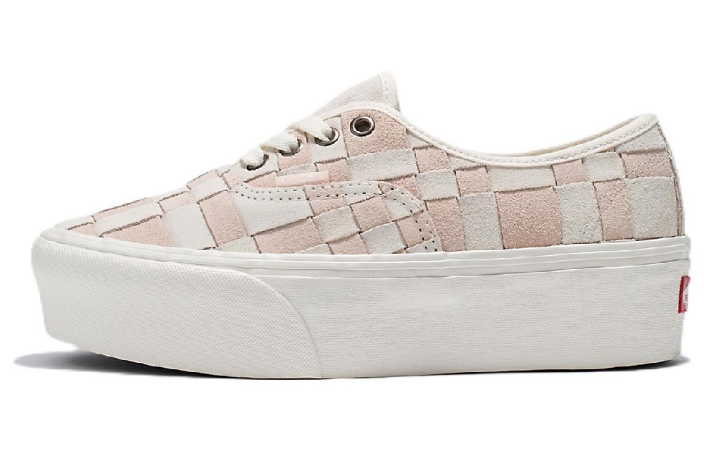 Vans Authentic Woven Check Stackform 'White Pink'