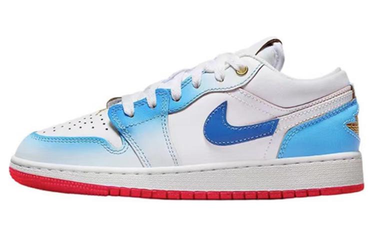 Jordan Air Jordan 1 Low Top Vintage Basketball Shoes Women's White Red купить в интернет-магазине Yoocart с быстрой доставкой по России.