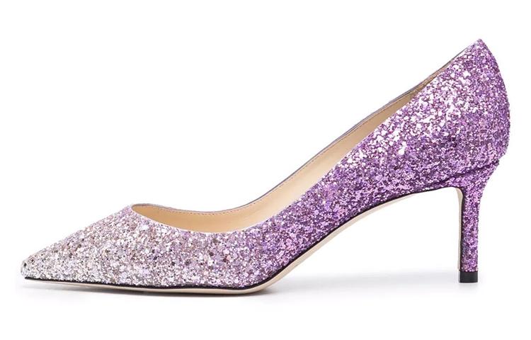 Jimmy Choo Romy High Heels Women's White Purple