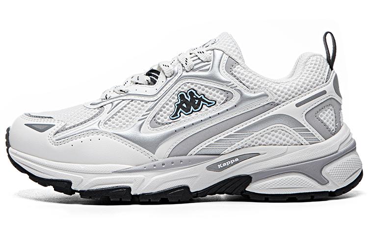 Kappa Wing Abrasion Resistant Breathable Low Top Running Shoes Unisex Heron Feather White Olympic Gray