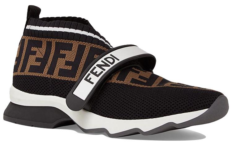 FENDI Women's FF Motif Rockoko Sneaker 'Black Brown' купить в интернет-магазине Yoocart с быстрой доставкой по России.