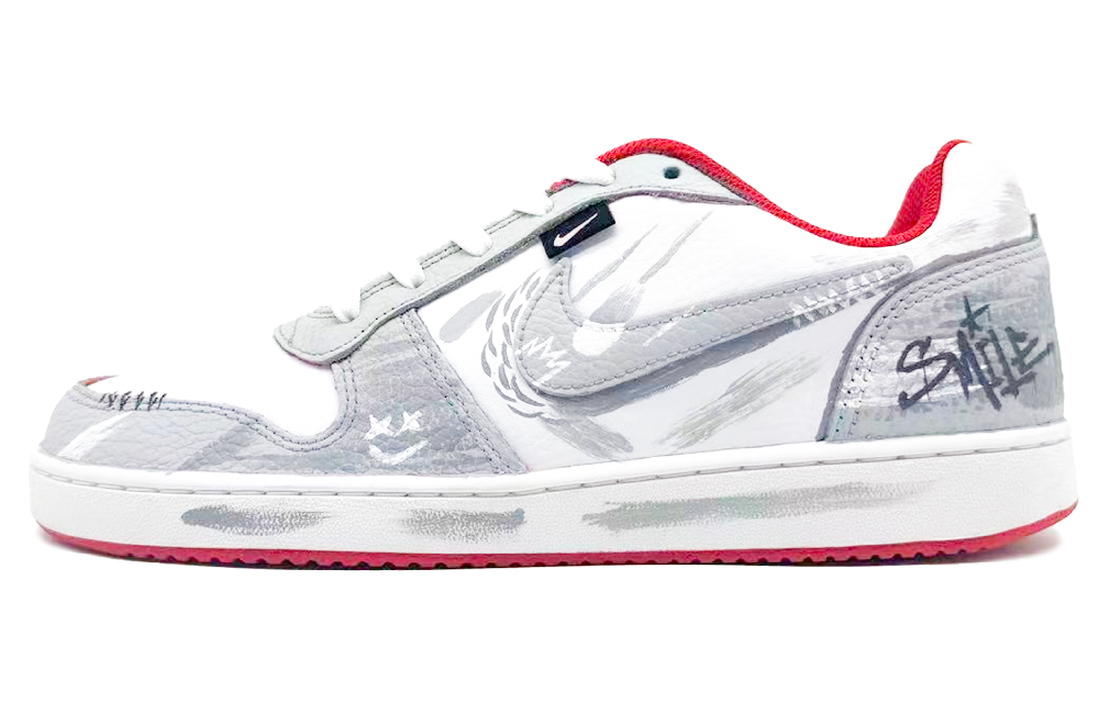 Nike EBERNON Low Top Skateboard Shoes Men's Shadow Gray