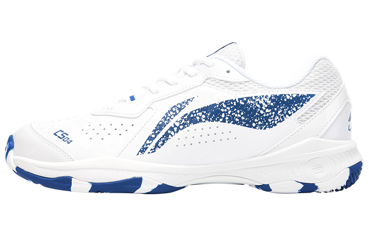 LiNing Slip Resistant, Abrasion Resistant, Breathable Low top Badminton Shoes Unisex Blue