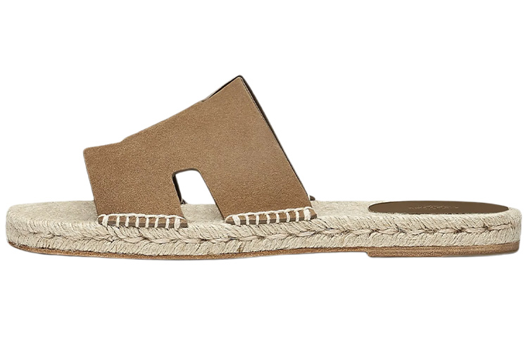 HERMES Antigua Stylish Sandal Men's Brown