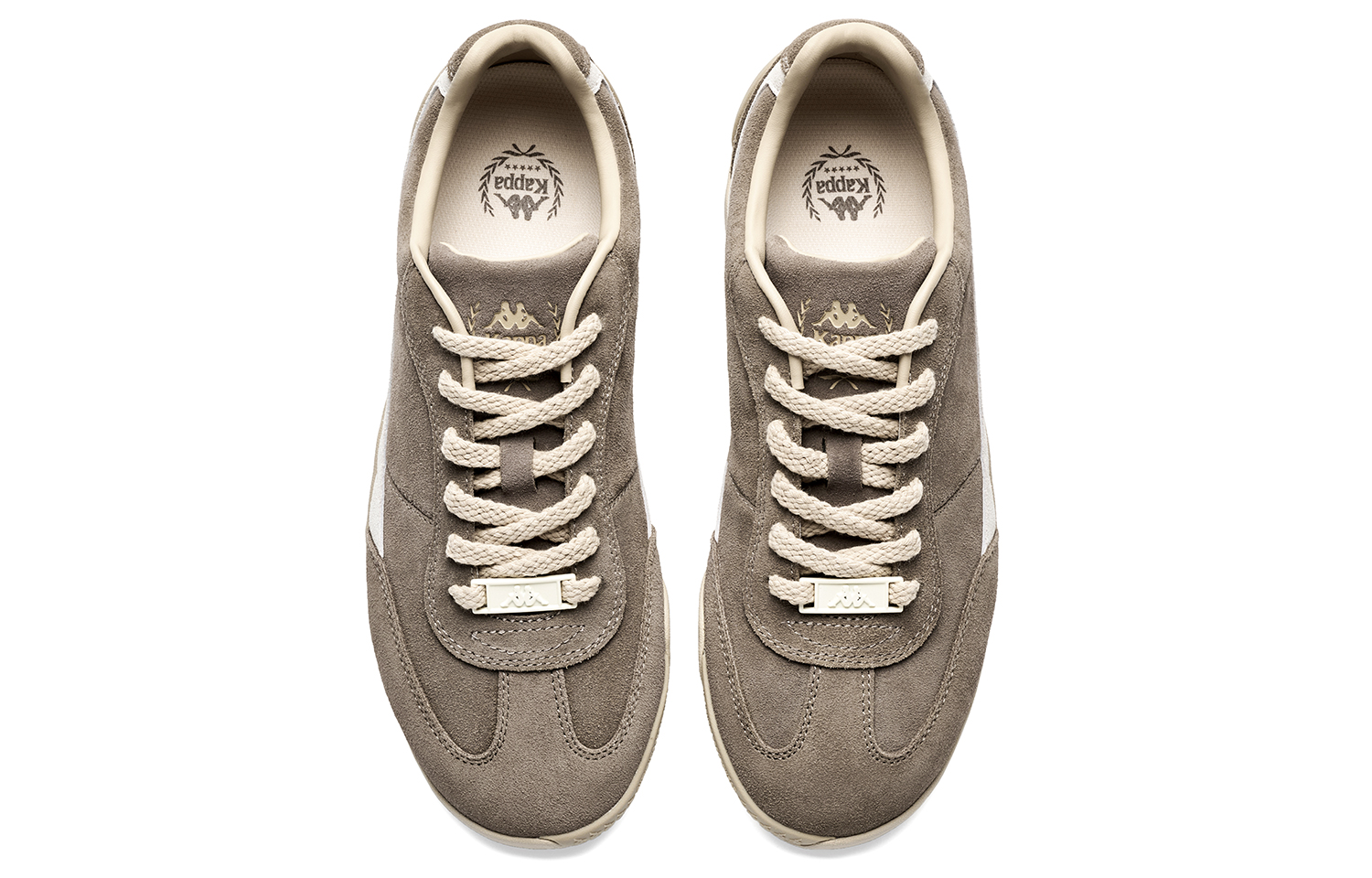 Kappa Urban Sports Back to Back Abrasion Resistant Low top Skateboard Shoes Unisex Taupe Gray купить в интернет-магазине Yoocart с быстрой доставкой по России.