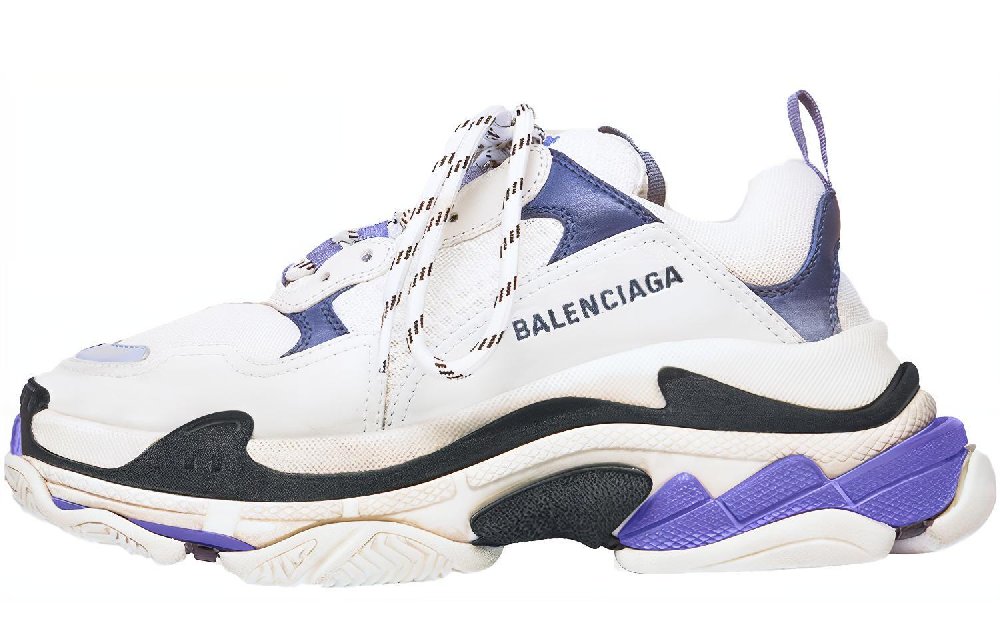 Balenciaga Triple S Trainer 'White Navy Purple' Women's