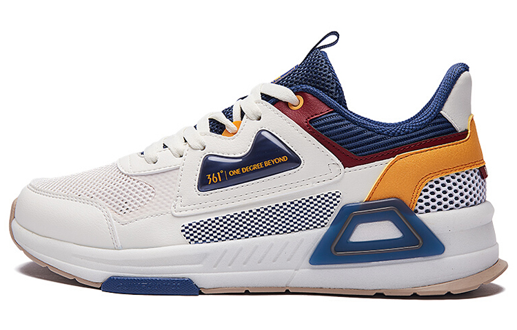 361° QU!KFOAM Low Top Athletic Shoes Men's White Blue