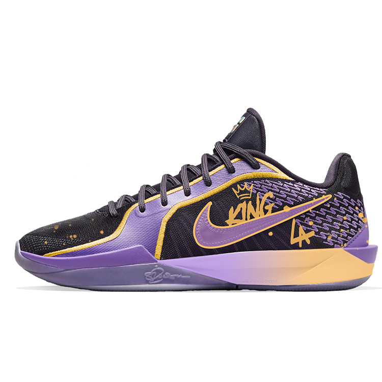 Nike Sabrina 2 'Colour Vision' EP Cushioning Wear-Resistant Low-Top Basketball Shoes Unisex Purple Gold