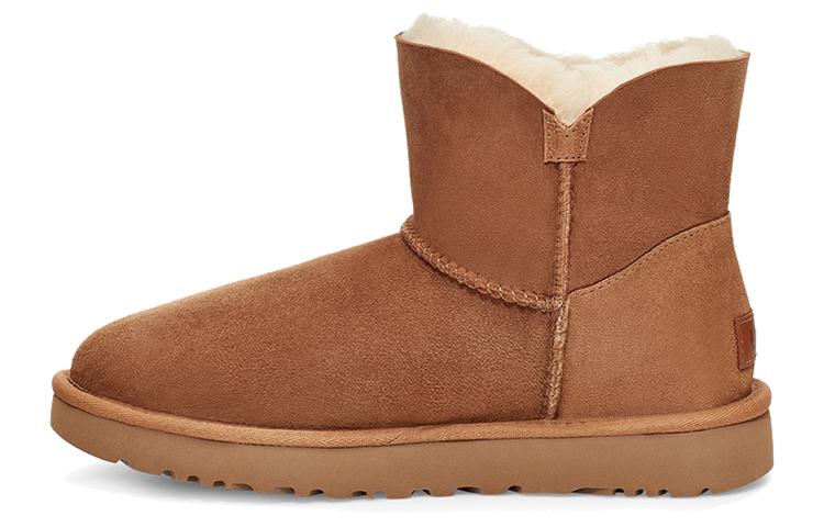 UGG Bailey Zip Mini Retro Fleece Lined Brown Women's