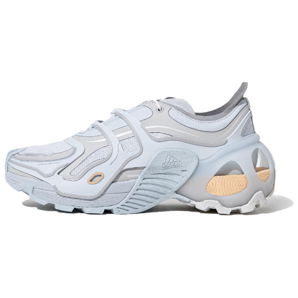 Adidas Shock Absorbers Slip Resistant Abrasion Resistant Low top Casual Running Shoes Unisex Blue Gray White