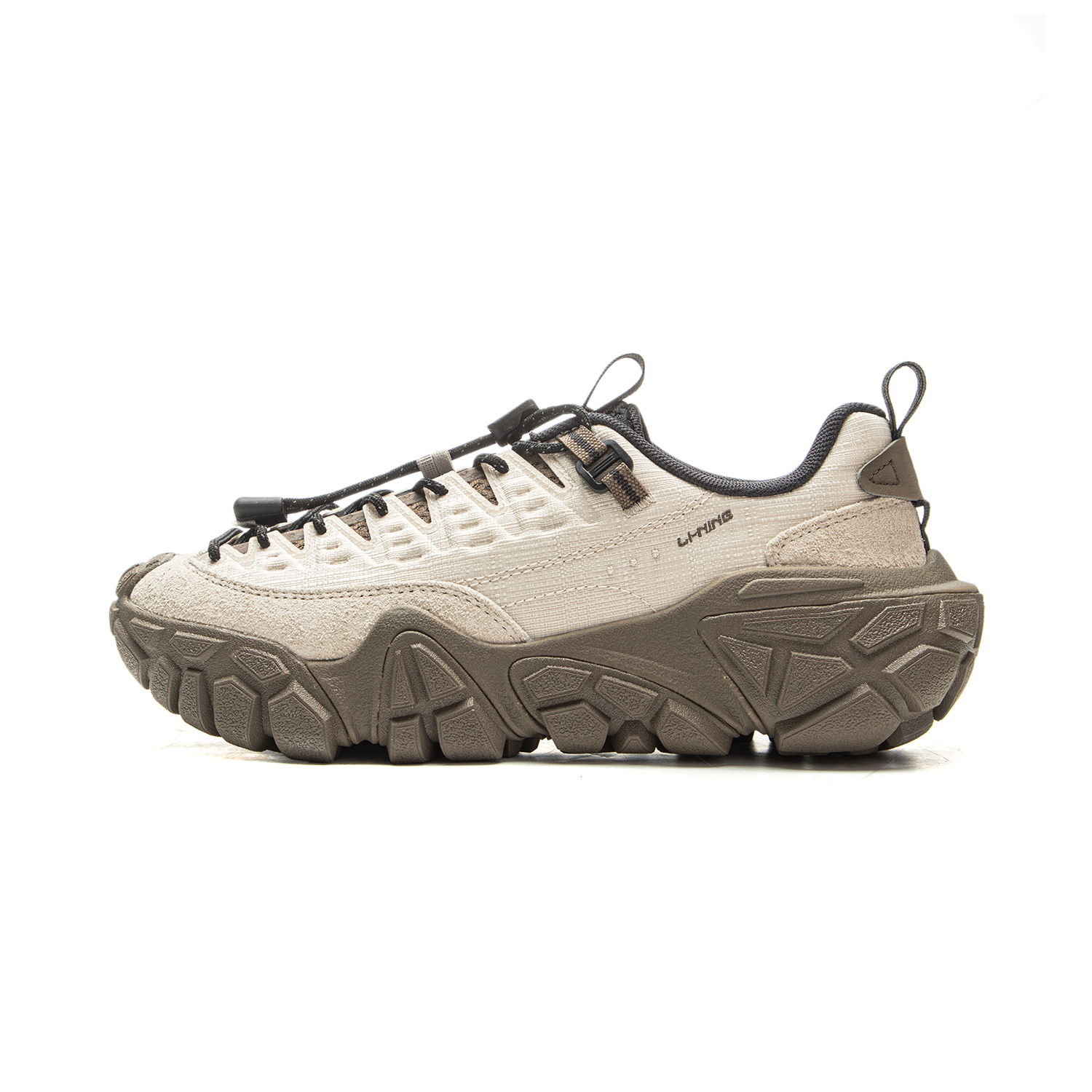 LiNing Dunes Cushioning, Slip Resistant, Abrasion Resistant Support Low Top Casual Shoes Women's Oat Gray