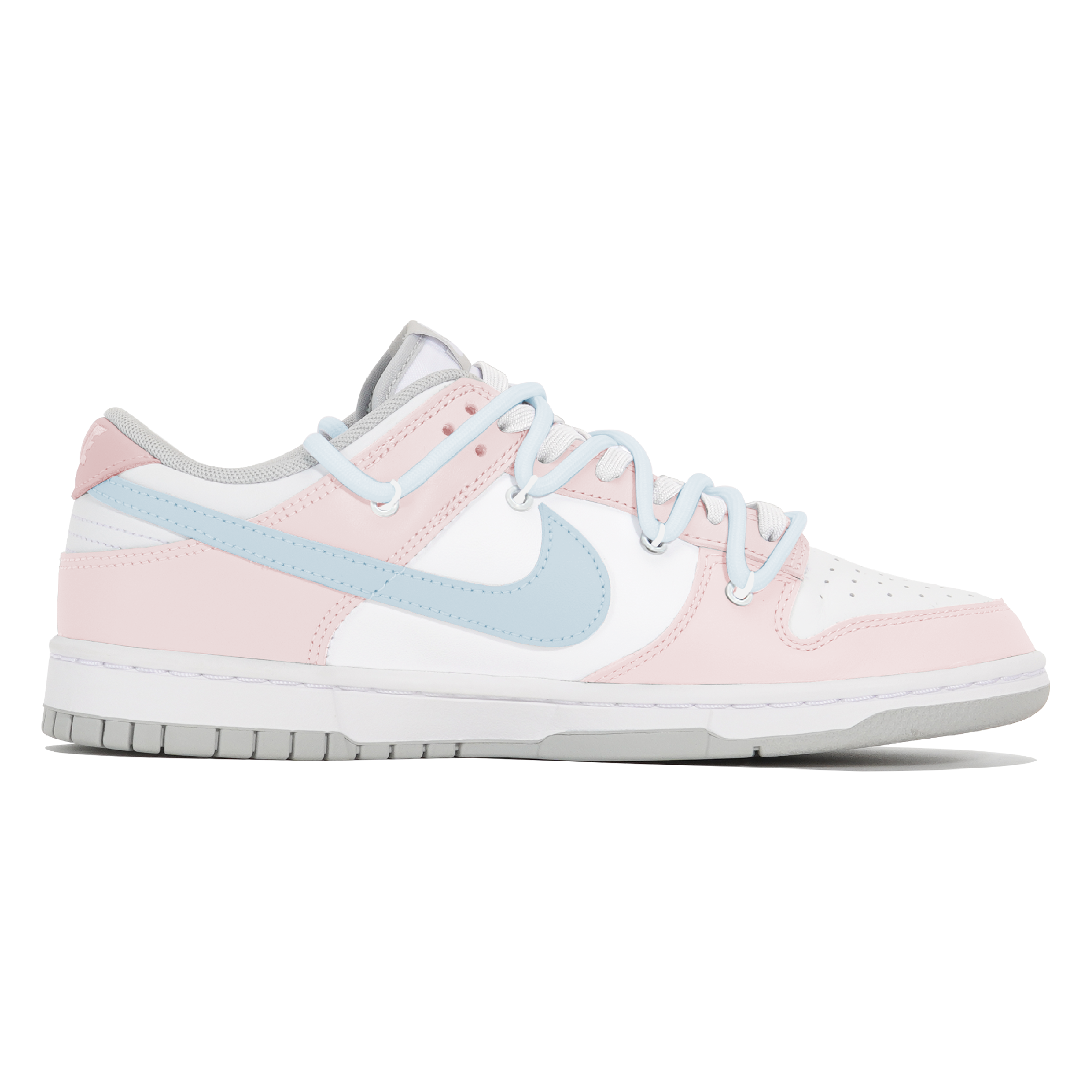 Nike Dunk Slip Resistant Low Top Skateboard Shoes Women's White Blue Pink купить в интернет-магазине Yoocart с быстрой доставкой по России.