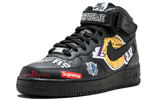 Nike Air Force 1 Mid Supreme Nba Black купить в интернет-магазине Yoocart с быстрой доставкой по России.