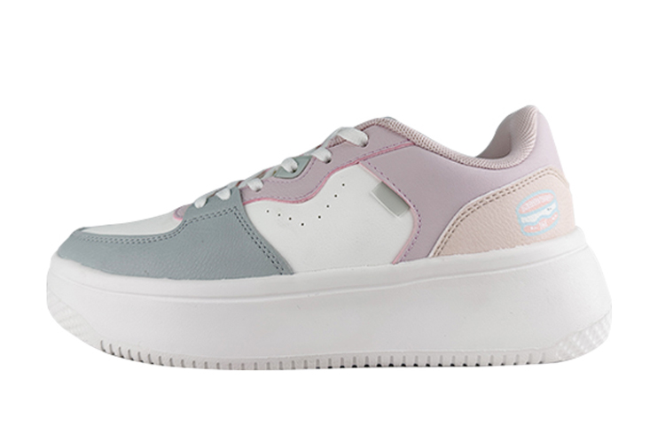 361° Slip Resistant Cushioning Low Top Skateboard Shoes Women's White Pink
