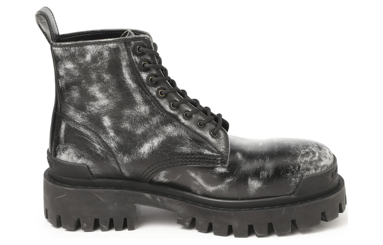 Balenciaga Strike Ankle Boots Black Leather купить в интернет-магазине Yoocart с быстрой доставкой по России.