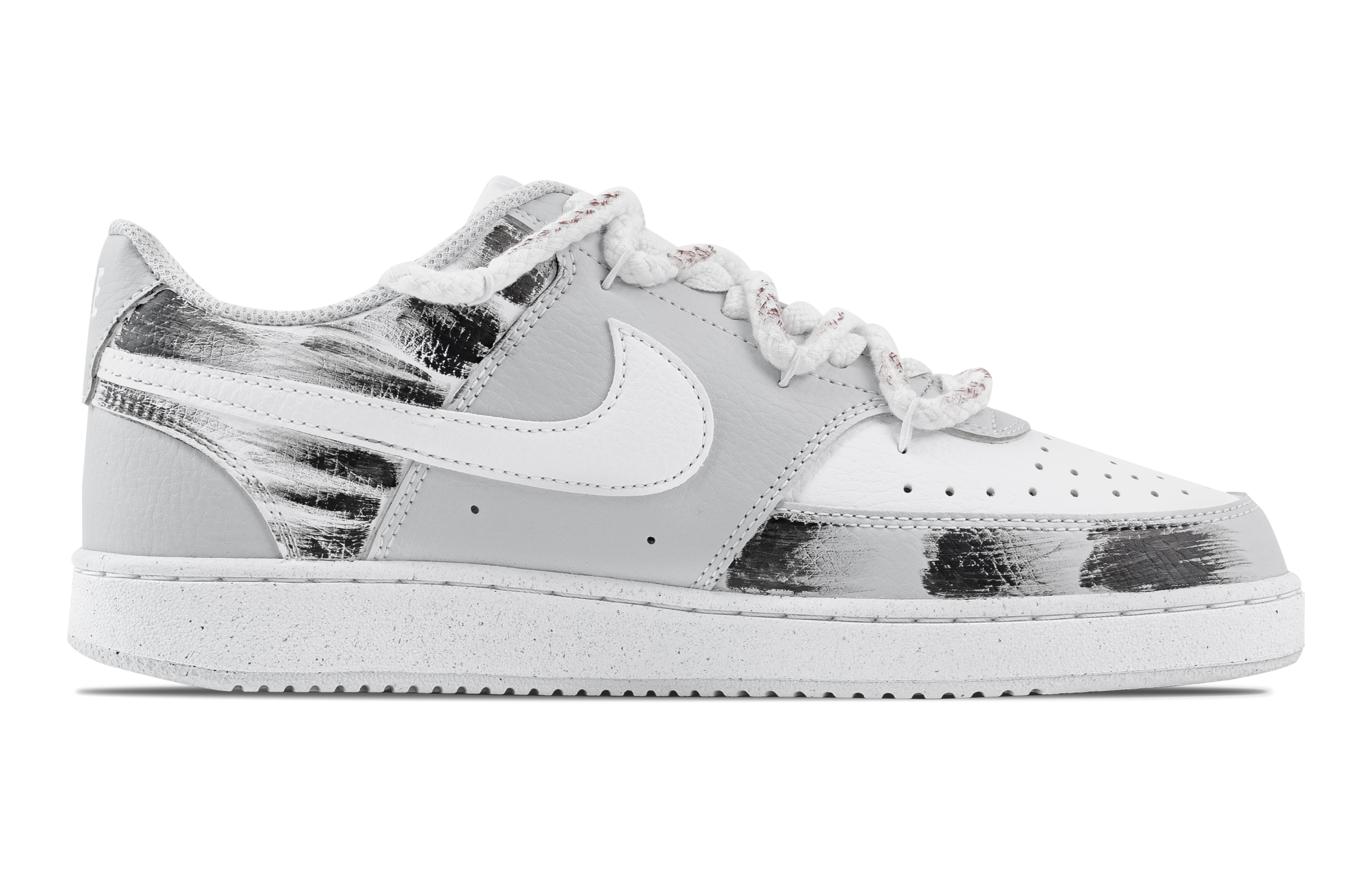 Nike Court Vision Cross Landscape Abrasion Resistant Low top Skateboard Shoes Men's Light Gray купить в интернет-магазине Yoocart с быстрой доставкой по России.