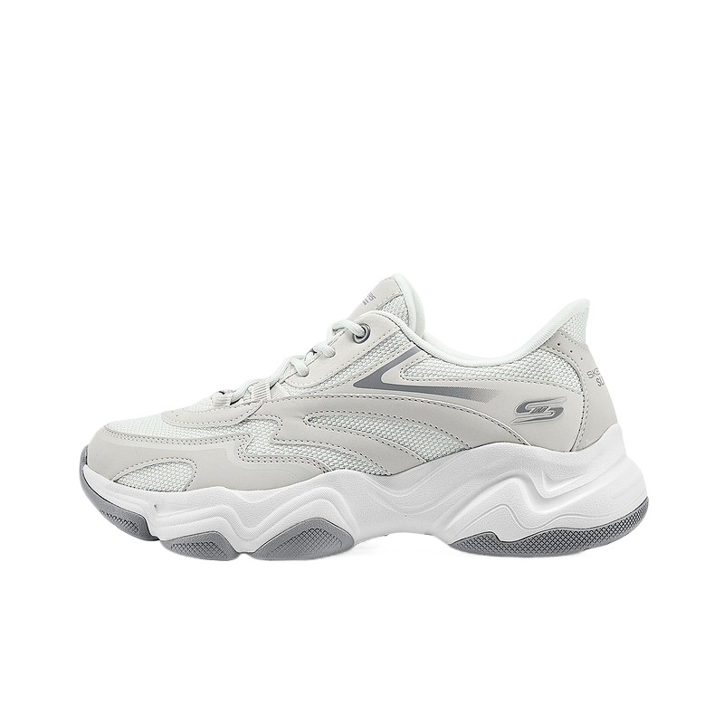 Skechers DLITES Low top Chunky Sneakers Women's Light Gray