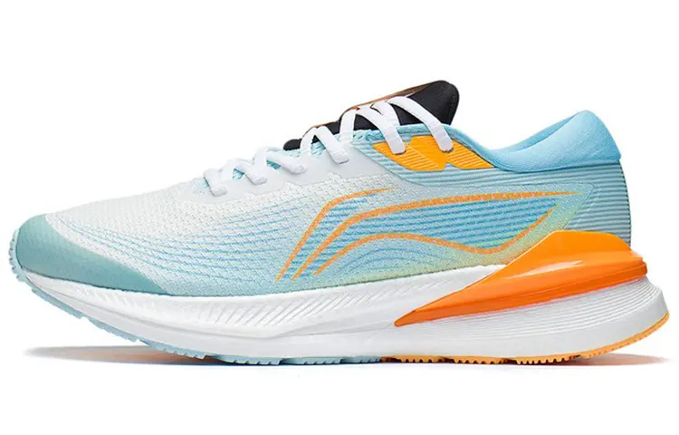 LiNing Light Shadow Cushioning Low top Running Shoes Men's Blue Orange