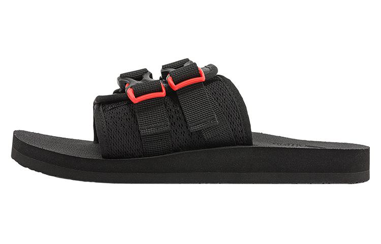THE NORTH FACE Trekking Base Camp Strap Slides 'Black Red' Women's