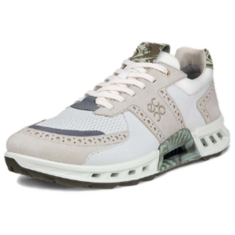 Ecco Low Top Golf Shoes Men's Beige Green