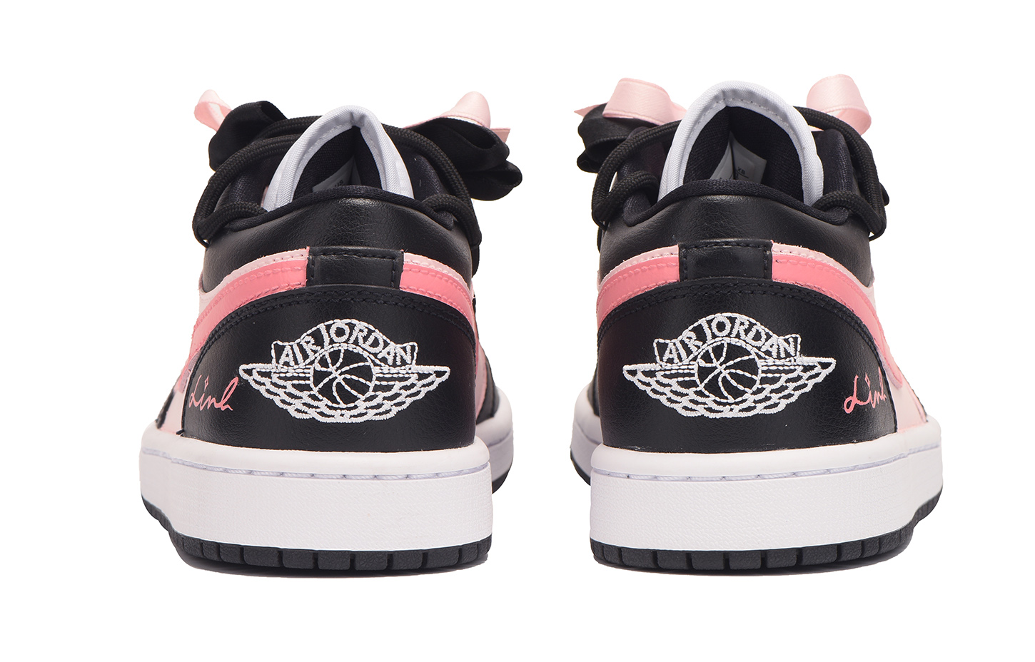 Jordan Air Jordan 1 Slip-Resistant Coverage Low-Top Vintage Basketball Shoes Women's Black Pink купить в интернет-магазине Yoocart с быстрой доставкой по России.