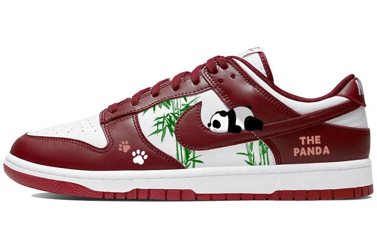 Nike Dunk Low Panda Paw Tarepanda Cat Slip-Resistant Cushioning Wear-Resistant Low-Top Skateboard Shoes Men's Team Red