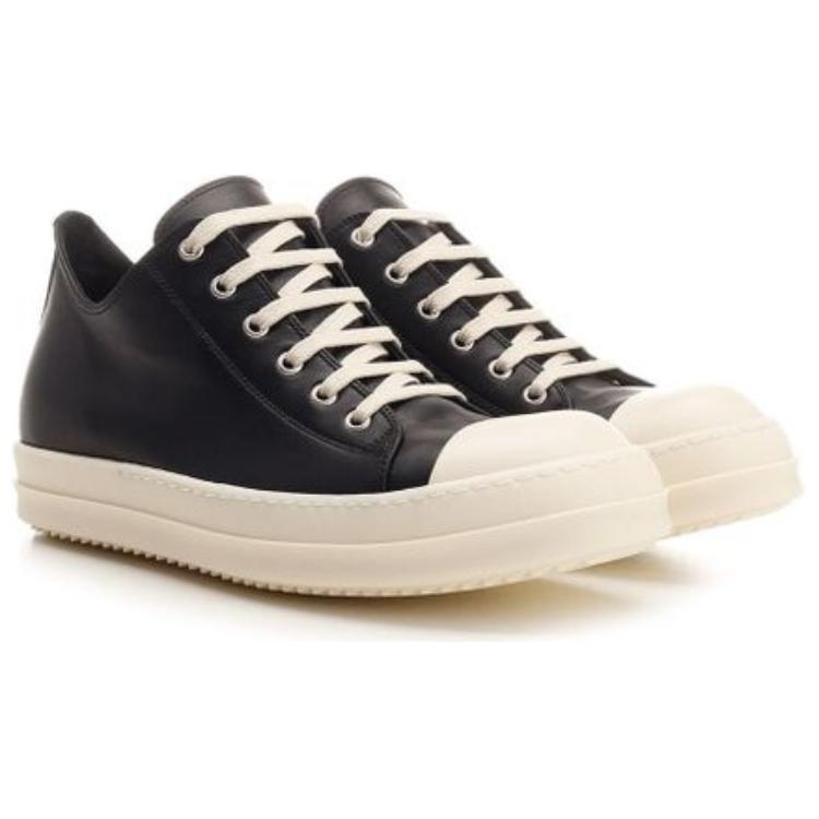 RICK OWENS Rubber-toecap Leather Sneakers купить в интернет-магазине Yoocart с быстрой доставкой по России.