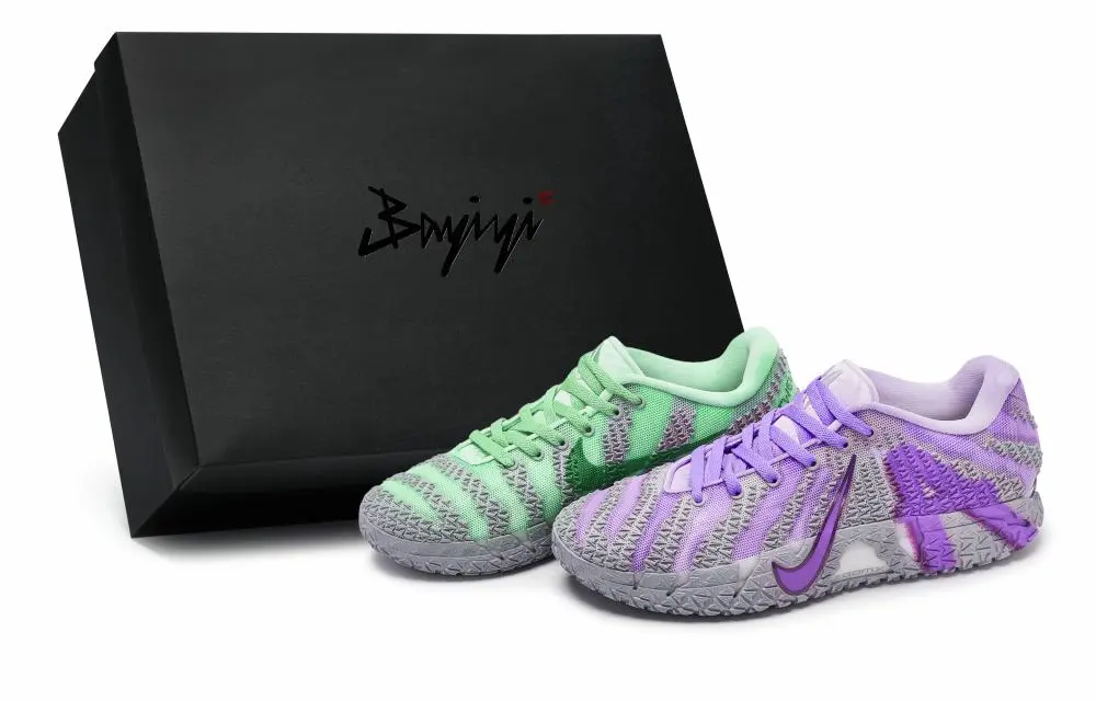 Nike Ja Morant 3 Cushioning Low top Basketball Shoes Unisex Gray Green Purple