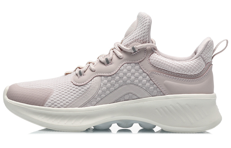 LiNing Rebound Breathable Lightweight Slip Resistant Low Top Running Shoes Women's Light Purple